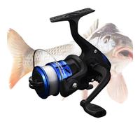 Moulinet De Type À Tambour Fixe - Mini Compact Baitcasting et Spincast - Mini Moulinet de pêche de Petite Taille | pour Surfcasting Baitcasting Poisson-Chat Marigane Black-Bass Truite Toute Saison