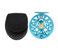 Moulinet en Aluminium PolyGen CNC avec Conception Creuse, roulements 2 + 1BB et Grande Broche, Moulinet de pêche à la Mouche de Poids 7/9 pour Les Applications de pêche à la Ligne (Blue)