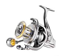 Moulinet en métal 25 kg max Drag Saltwater Ready Moulinet en métal 25 kg | Rapport d'engrenage 4,6:1, grande bobine CNC, pose de ligne uniforme, conception d'arbre à vis sans fin
