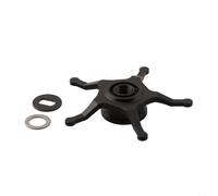 Moulinet en métal de 62 mm pour moulinet de pêche ABU BF7 BF8 IB7 IB8 et pour zenon Baitcasting conçu pour s'adapter sans changement de broche pour gaucher Noir