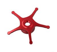 Moulinet en métal de 62 mm pour moulinet de pêche ABU BF7 BF8 IB7 IB8 et pour zenon Baitcasting conçu pour s'adapter sans changement de broche (rouge gaucher)