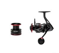 Moulinet Pêche Corps Composite Léger Résistant pour usure Moulinet | Frein max 12kg, lutte gros poissons, récupération pour rapide, idéal mer et eau douce, pour puissance brute