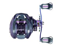 Moulinet pour baitcasting, moulinets Baitcaster en eau salée - Moulinet de pêche | Fournitures de pêche avec moulinet en fonte, moulinet de poisson avec rapport d'engrenage 7,6:1, A