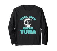 Moulinet pour Homme - Attrape Le Thon - Drôle - Big Game - Fisherman Albacore Lovers Manche Longue