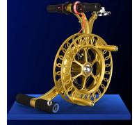 Moulinet professionnel avec système de freinage pour grand cerf-volant en plein air, construction en alliage durable pour adultes