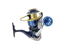 Moulinet Spinning Bobine Engrenage Enrouleur Alliage Aluminium Moulinet Pêche Traîne Double Frein Carpe Mer Casting(4000)