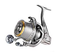 Moulinet Surf Casting 25 kg Max Drag Anti-Enchevêtrement Double Guide | 25 kg de traînée maximale, 8 + 1 roulements en acier inoxydable, longue bobine moulée, friction réduite