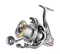 Moulinet Surf Casting 25 kg Max Drag Anti-Enchevêtrement Double Guide | 25 kg de traînée maximale, 8 + 1 roulements en acier inoxydable, longue bobine moulée, friction réduite