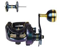 Moulinets de pêche Baitcasting,Moulinets de baitcasting - Moulinet de pêche avec rapport de transmission à grande vitesse 7.2:1 - Moulinet de casting d'eau salée avec Finesse pour appâts les