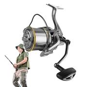 Moulinets de pêche pour la pêche, roue de pêche, rapport de transmission 4,8:1, articles de pêche en acier inoxydable pour hommes, accessoires de pêche 17 + 1BB pour hommes, moulinet de pêche en eau