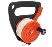 Moulinets De Plongée Bobine De Corde De Plongée Bobine De Doigt Multi-Usage avec Fil Blanc De 46 M pour la Plongée en Exil en GrotteLe Jaune Est Issu d' Matériau PC Léger et