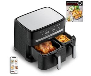 Moulinex - Air Fryer Easy Fry Dual Capacité XXL 8-3 L - Inox