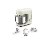 Moulinex Bake Essential Robot Pâtissier, Bol 4.8 L, Kit De Pâtisserie, 800 W, Blanc Qa160110
