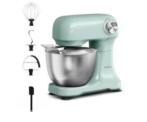 Moulinex - Bake Simple Robot Pâtissier compact fouet, batteur et crochet | Robot pâtissier pour fouetter - Battre et pétrir vos pâtes - Idéal pour réaliser gâteaux - Pains et pizzas en cuisine