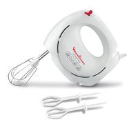 Moulinex Easymax, Batteur électrique, 200 W, 2 vitesses, 2 jeux de fouets inclus, Ergonomique, Compact, Blanc ABM11A30