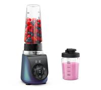 Moulinex Blend Up, Blender mini, Bol tritan 0.85L, 1000W, 8 programmes, 6 lames, 2 gourdes,Mini blender