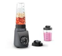 Moulinex Blend Up Essential, Mini blender, 800 W, 6 programmes automatiques, Glace pilée, Nettoyage automatique, Gris foncé, LM1EHBF0