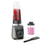 Moulinex - Blend Up Mini blender avec 2 bouteilles Etain - 1000w - Gris