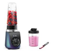 Moulinex - Blend Up Mini Blender Puissant et Transparent - 1000w - Noir