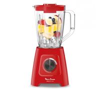Moulinex Blender Blendforce, 600 W, 2 vitesses + fonction Pulse, Capacité totale de 2 L, Système Smart Lock, Nettoyage facile, Refroidissement par air, 3 minutes de mixage en continu LM420510