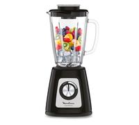 Moulinex Blender Blendforce, 800W, 2 Vitesses + Fonction Pulse, Capacité 1,75 L, Nettoyage facile, Mixage jusqu'à 3min en continu, Noir, LM42051