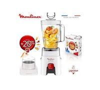 MOULINEX - Blender Haute Vitesse - LM2410 - 500W - 1 5L - Blanc