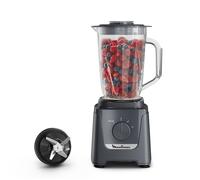 Moulinex - Blender Blendforce Gris 600W Bol plastique 1.9 L | Mixeur puissant pour smoothies et glace pilée, Facile à utiliser, Technologie de lames Powelix