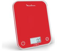 Moulinex BN50U3 Balance électronique de cuisine 5kg Précision 0,5g Verre rouge