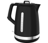 MOULINEX BY320B10 Soleil Bouilloire électrique sans fil, Capacité 1,7 L, Base pivotante, Résistance cachée, 2 niveaux d'eau, Noir