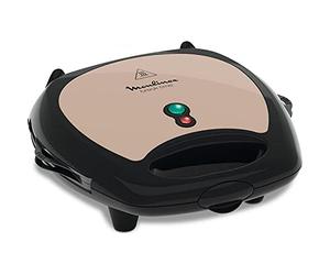 Moulinex Breaktime Gaufrier Croque-Monsieur Beige Noir 700W SJ616A12