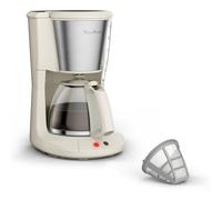 Moulinex - Cafetière Filtre Subito 10 à Beige - 15 tasses - Inox