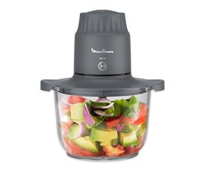 Moulinex Choppeo, Hachoir avec bol en verre, Capacité utile de 1L, Verre borosilicate, 2vitesses, Java Pepper DJ602110