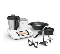 Moulinex Click & Cook Robot cuiseur avec balance cuisine intégrée, Puissance 1400 W, Capacité 3,6 L, 32 fonctions, 10 programmes automatiques, Ecran numérique tactile, Utilisation facile HF506110