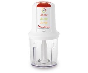 Moulinex ClickChef AT710110 hachoir électrique 0,5 L 500 W Rouge, Transparent et Blanc