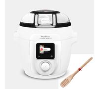 Moulinex Cookeo Infinity, Air fryer + multicuiseur sous pression, Avec pale de mélange et spatule en bois, 19 programmes, Blanc, YY5887FB
