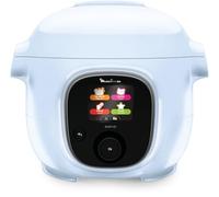 Moulinex Cookeo Mini Multicuiseur intelligent haute pression, 3 L, 2 personnes, 150 recettes intégrées, Cuisson sans surveillance, Guide pas à pas, Compact, Application Moulinex CE880410