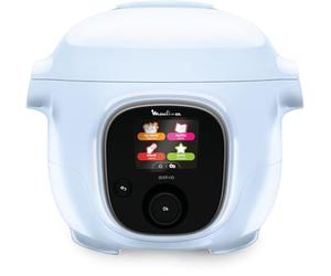 Moulinex Cookeo Mini Multicuiseur intelligent haute pression, 3 L, 2 personnes, 150 recettes intégrées, Cuisson sans surveillance, Guide pas à pas, Compact, Application Moulinex CE880410