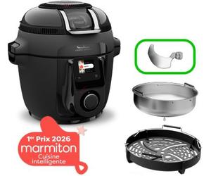 Moulinex - Cookeo Multicuiseur Airfryer Cookeo Infinity Avec Pale Noir Ce9828f0 20 Modes De Cuisson, 6,5 L