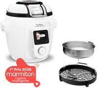 Cookeo MOULINEX Multicuiseur Airfryer Cookeo Infinity sans pale Blanc CE9721F0 16 modes de cuisson, 6,5 L