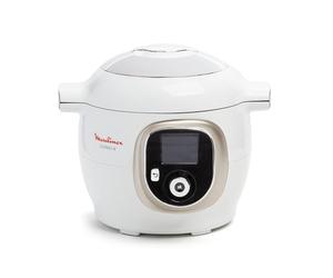 Moulinex - Cookeo+ Multicuiseur intelligent - 6 L - 150 recettes - Blanc | Multicuiseur intelligent - 150 recettes intégrées - 6 modes de cuisson - 6 personnes