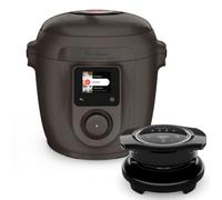 Moulinex Cookeo Simplicity, Extra crisp, Multicuiseur, 6 modes de cuisson | Cuisson pression, Mijoteur, Recettes pas à pas, 6L, Gris poivre, CE82X9F0