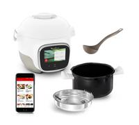 Moulinex Cookeo Touch Wifi Mini, Multicuiseur intelligent haute pression, 3 litres, 100 recettes intégrées et recettes gratuites via Wifi, écran tactile, YY5132FB, Blanc