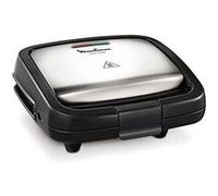 Moulinex SZ192D gaufrier et appareil à croque-monsieur 700 W Noir, Acier inoxydable
