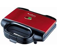 Moulinex SM180811 gaufrier et appareil à croque-monsieur 650 W Noir, Rouge