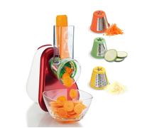 Moulinex DJ7535 Râpe électrique et spiraliseur Plastique Rouge