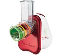 Moulinex DJ755G Râpe électrique et spiraliseur Plastique Rouge, Blanc