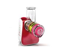 Moulinex DJ7645 Râpe électrique et spiraliseur Plastique Rouge, Blanc