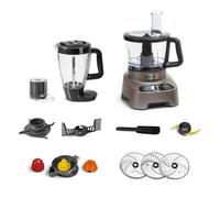 Moulinex FP825E robot de cuisine 1000 W 3 L Noir, Gris