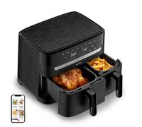 Moulinex Dual Easy Fry EZ901N Double 8,3 L Autonome 2450 W Friteuse d'air chaud Noir