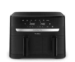 Moulinex Dual Easy Fry EZ901N Double 8,3 L Autonome 2450 W Friteuse d'air chaud Noir